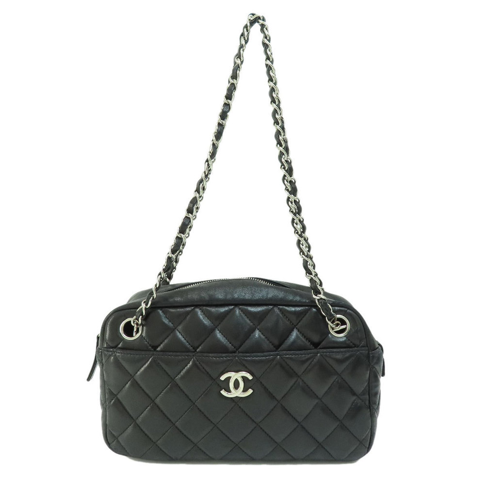 Chanel Matelasse Coco Mark Silver Hardware Handbag Lambskin